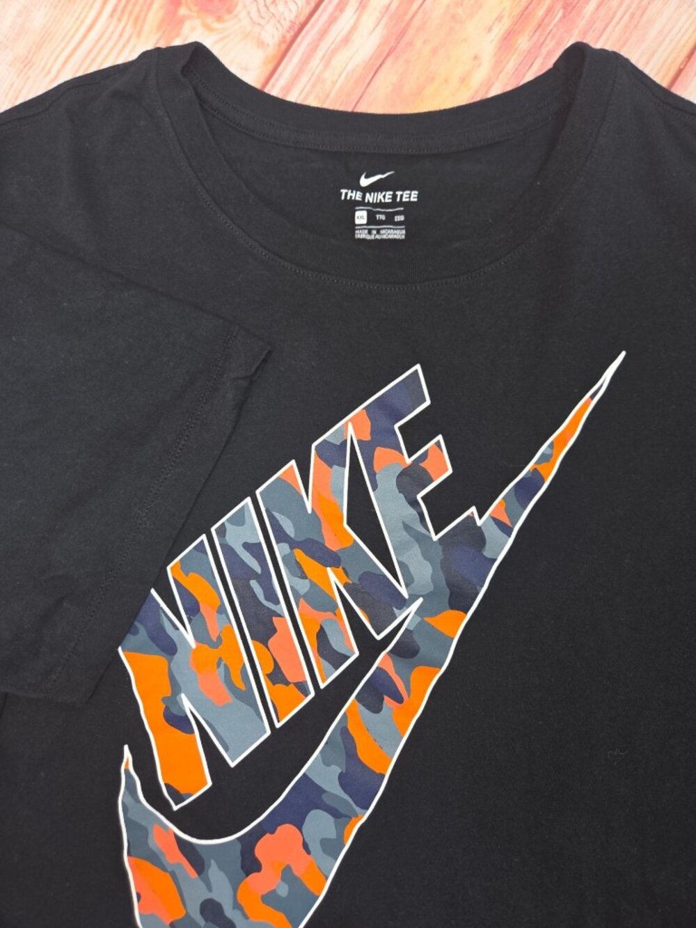 Nike Black Camouflage Graphic T-Shirt XXL